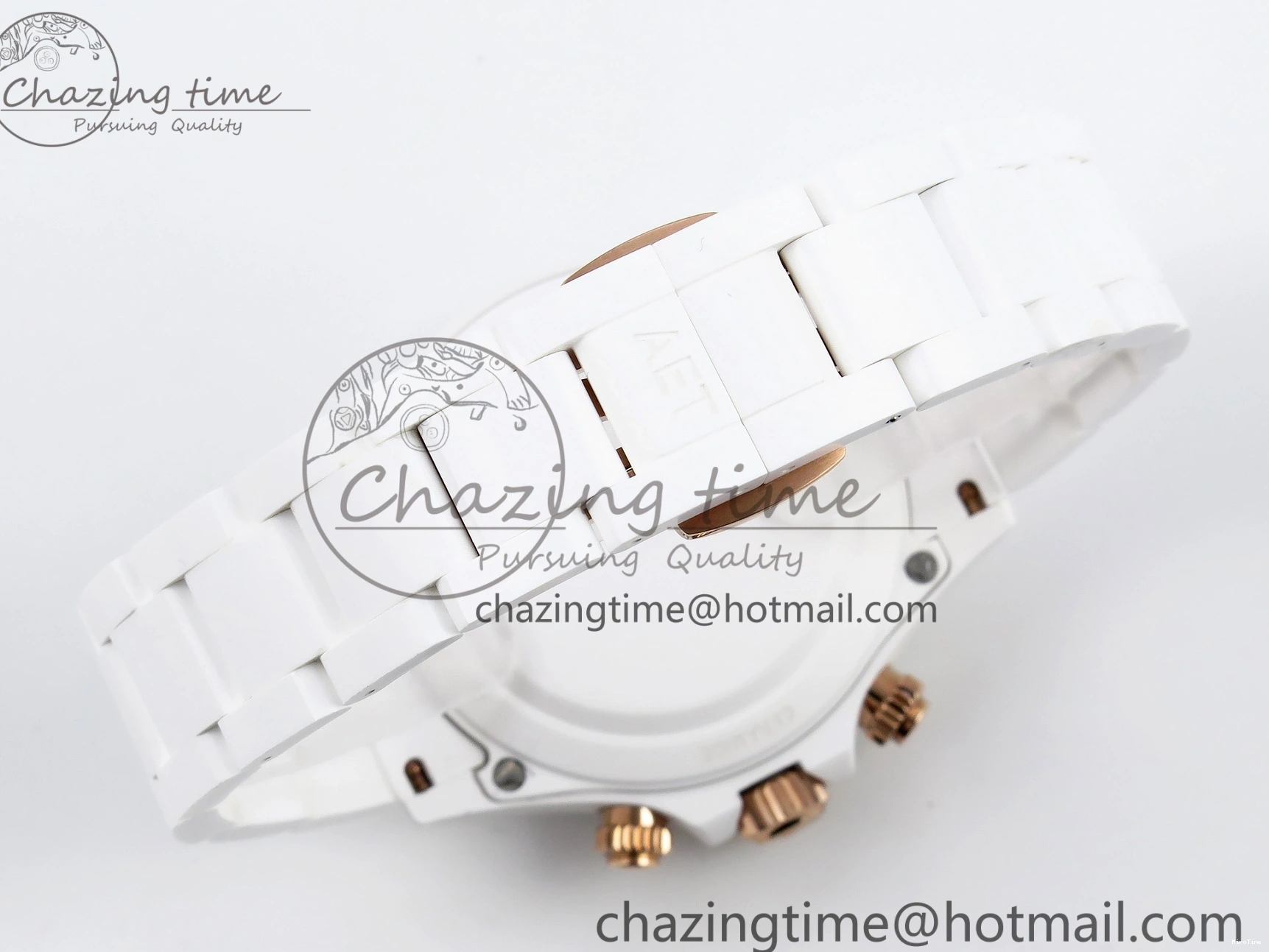 MiroTime 0203 MoistureWicking Daytona AET White Ceramic Case and Bracelet Green Dial SA4130 V 1891